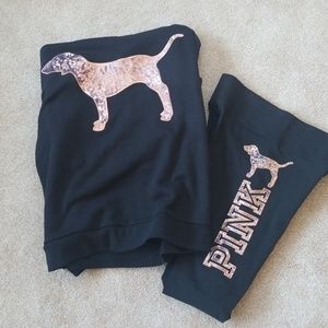 RARE!!! VS pink Rose Gold Bling outfit